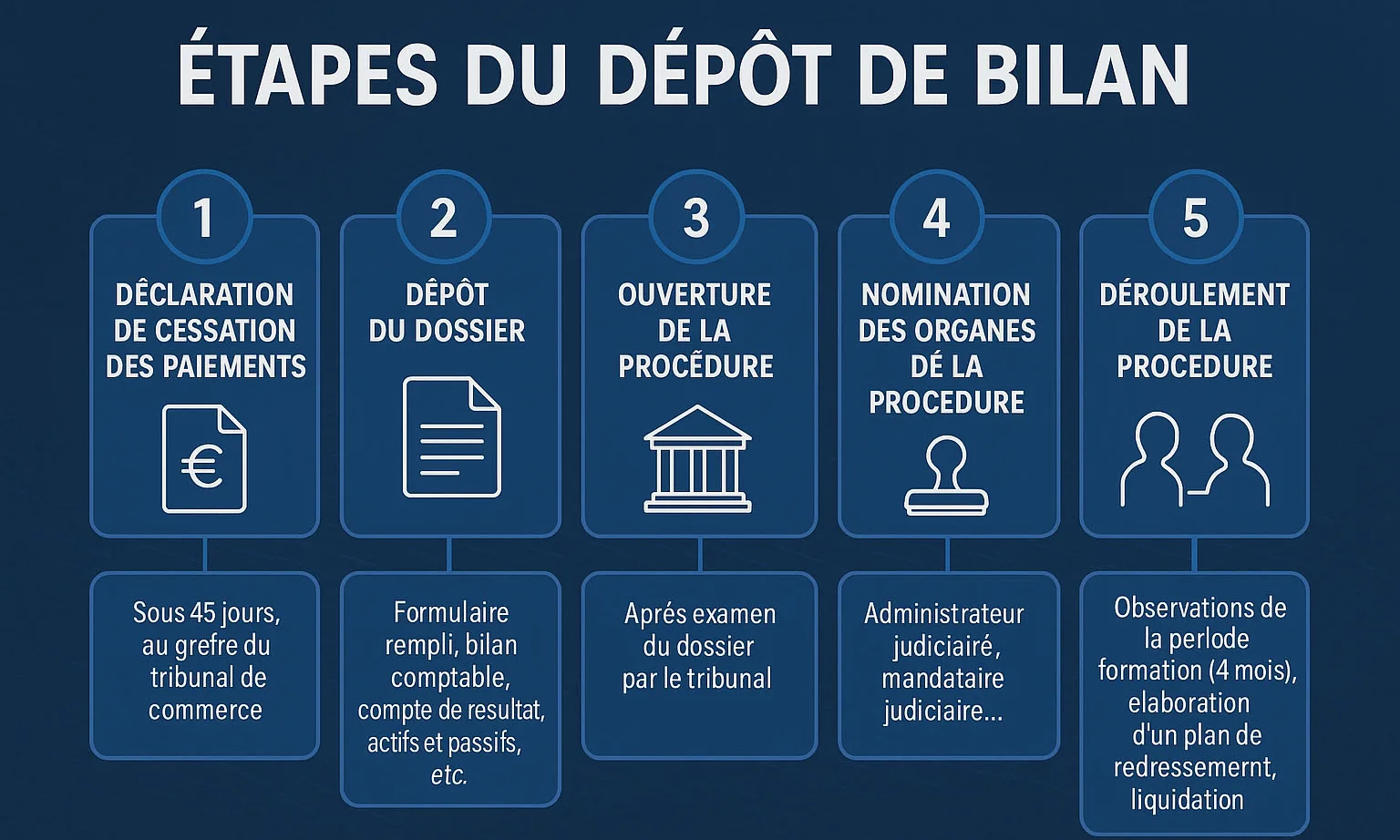 Dépôt de bilan : comprendre les mécanismes avant
